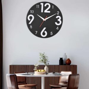 Wooden Silent Non-Ticking Wall Clock for Home Stylish Latest Designer Wall Clock for Home Living Room Bedroom Office Hall